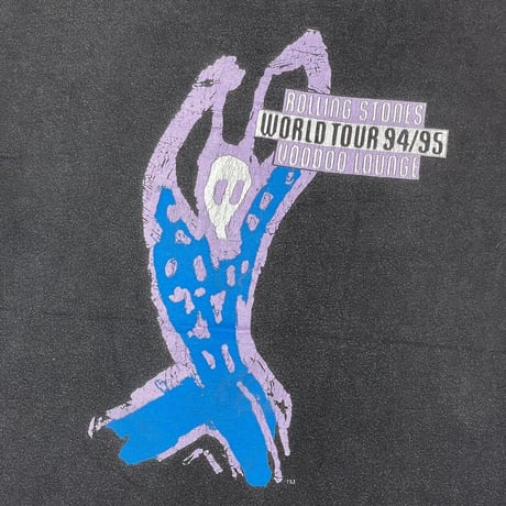 ROLLING STONES VOODOO LOUNGE PURPLE SPIKE TONGUE 1994 BROCKUM LARGE 2056