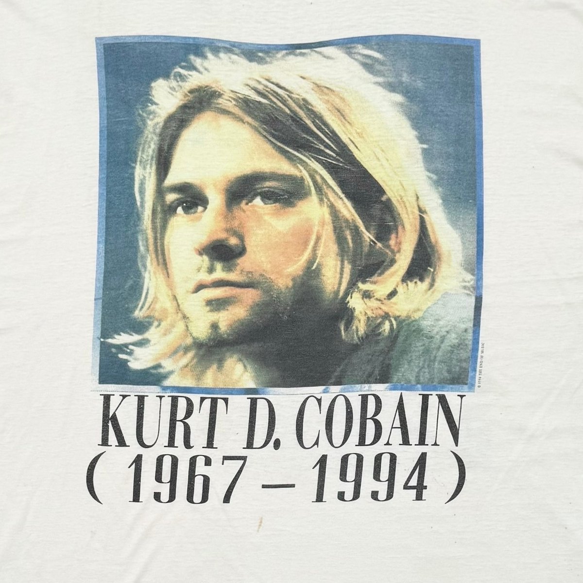 NIRVANA KURT COBAIN MEMORIAL ADULT BG XL 1305 |
