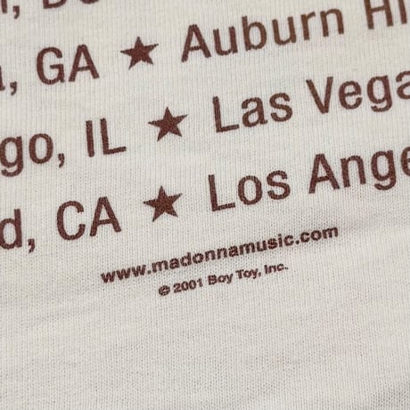 MADONNA DROWNED WORLD TOUR 2001 WHITE ALLSPORT XL 9724