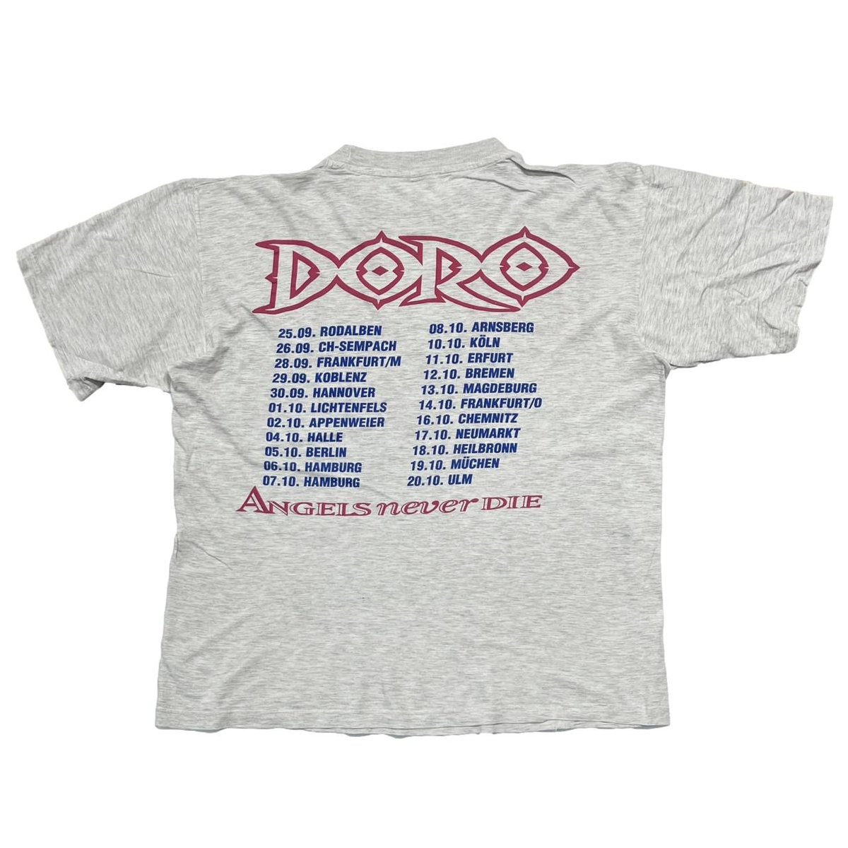 DORO PESCH ANGELS NEVER DIE ASH GREY EURO FITS 