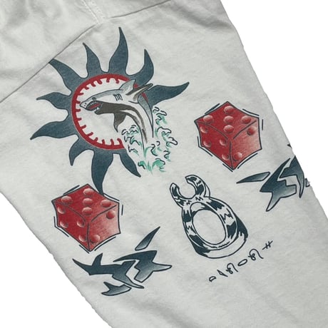 DENNIS RODMAN TATTOO LS WHITE XL 9223