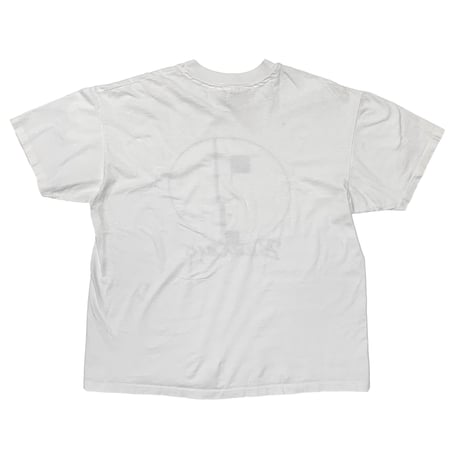BAUHAUS 90's CIRCLE FACE LOGO WHITE HANES XL 3799
