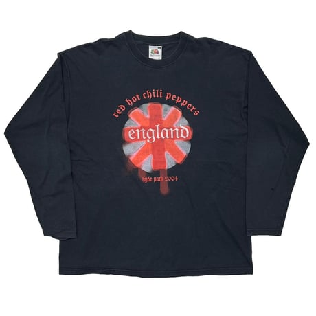 RED HOT CHILI PEPPERS ENGLAND HYDE PARK 2004 LS FRUIT OF THE LOOM XL 7365