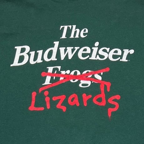Budweiser 1997 TWO LIZARDS WE COULD'VE BEEN HUGE! GREEN anvil XL 2719