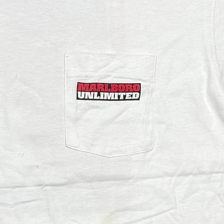 Marlboro UNLIMITED PIPESTONE PASS POCKET TEE WHITE FRUIT OF THE LOOM XL 7299
