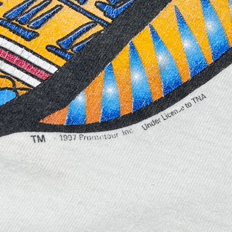 ROLLING STONES NATIVE LIP & TONGUE BRIDGES TO BABYLON WORLD TOUR 97/98 WHITE anvil LARGE 4400