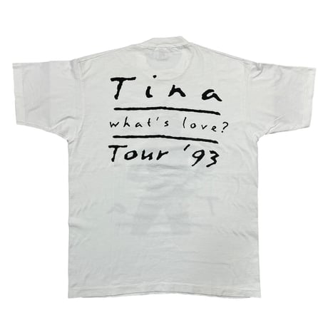 TINA TURNER WHAT'S LOVE TOUR 1993 WHITE FRUIT OF THE LOOM XL 2023