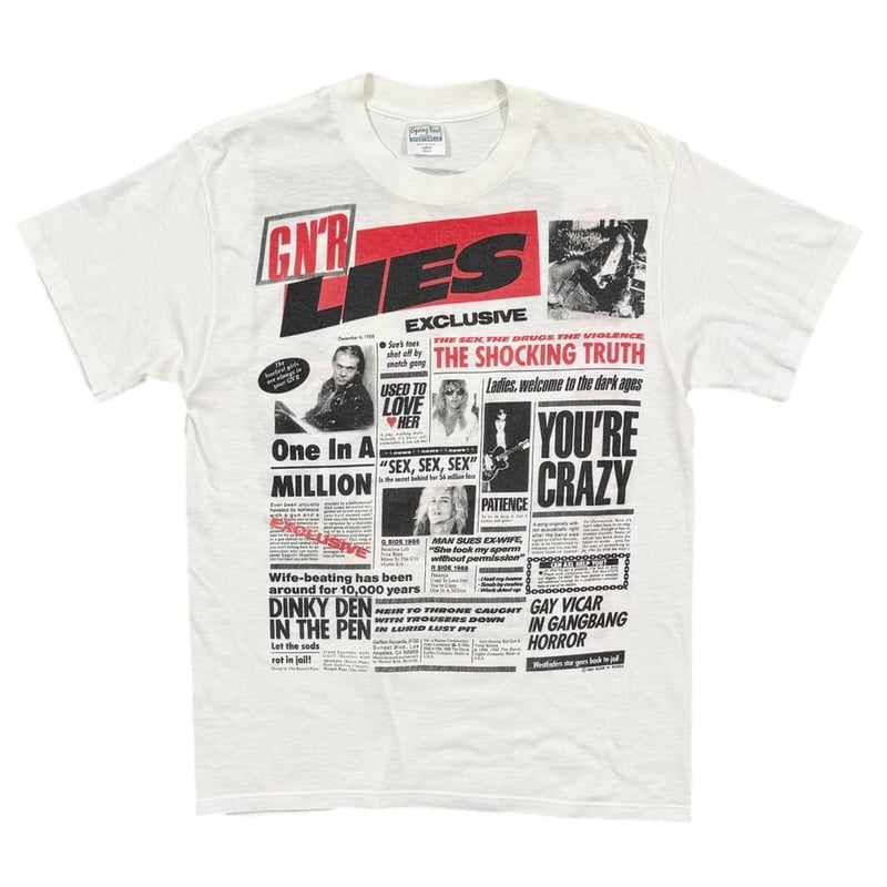 GUNS N' ROSES NEWS PAPER SPRING FORD LARGE 3333