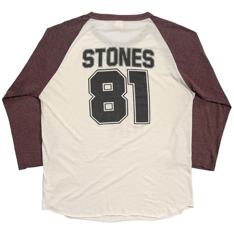 THE ROLLING STONES 1981 AMERICAN TONGUE RAGLAN ANVIL XL 1064