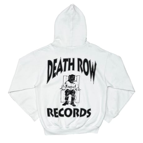 DR DRE THE CHRONIC WEED DEATH ROW RECORDS SWEAT HOODIE WHITE TULTEX LARGE 6508