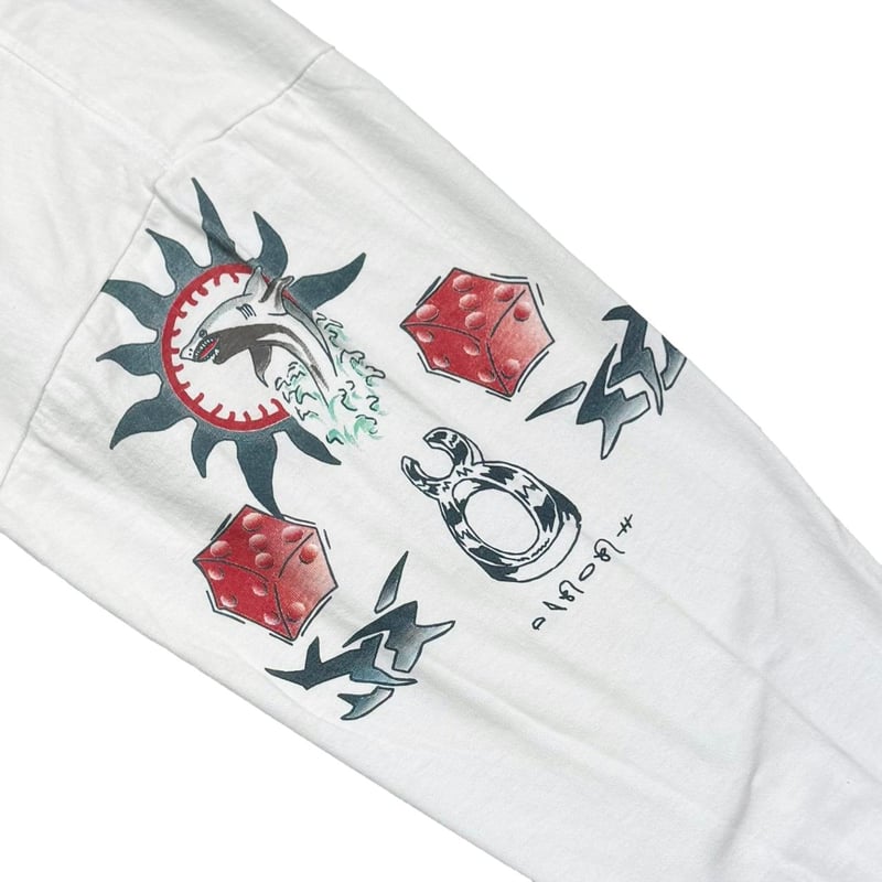 DENNIS RODMAN TATTOO LS WHITE XL 7905 | greatLA