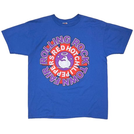 RED HOT CHILI PEPPERS 	ROLLING ROCK TOWN FAIR BLUE FRUIT OF THE LOOM XL 3671
