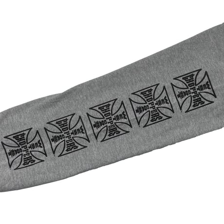 WEST COAST CHOPPERS IRON CROSS LS ASH GREY XL 8564