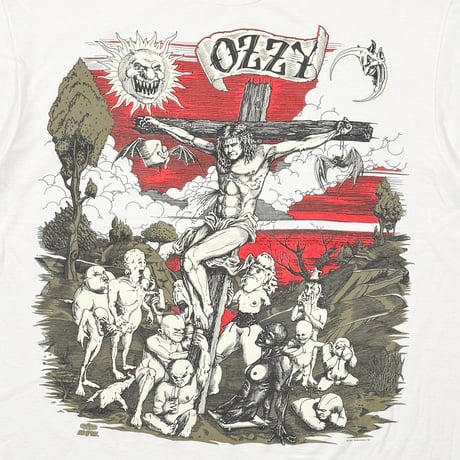 OZZY OSBOURNE JESUS OZZY WHITE HANES XL 0026