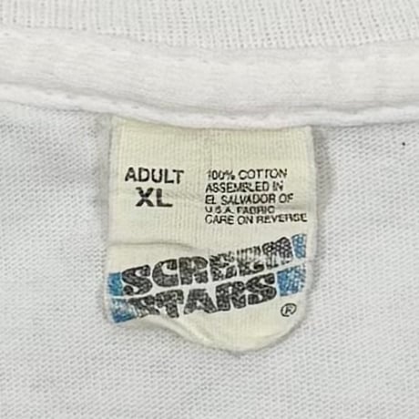 Newport LOGO ORANGE/GREEN WHITE SCREEN STARS XL 0552
