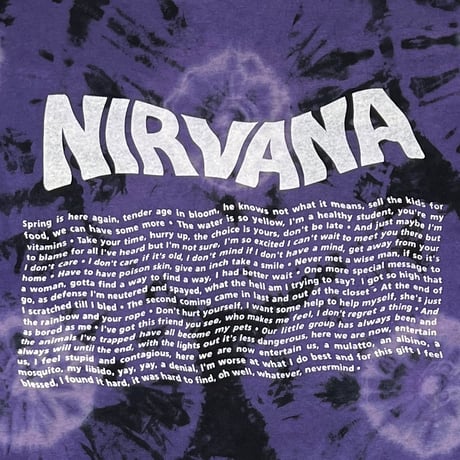 NIRVANA NEVERMIND BOOTLEG LS TIEDYE BLACK/PURPLE XL 6616
