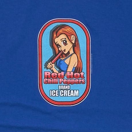 RED HOT CHILI PEPPERS ICE CREAM BLUE ALSTYLE LARGE 1954