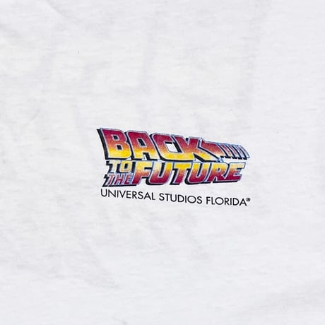 BACK TO THE FUTURE UNIVERSAL STUDIOUS FLORIDA WHITE FRUIT OF THE LOOM XXL 6962