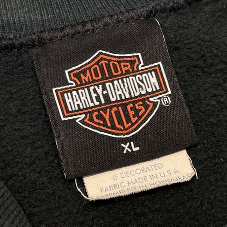 HARLEY DAVIDSON MILWAUKEE, WISCONSIN DOUBLESIDE EMBLEM LOGO CREWNECK SWEATSHIRT XL 4090