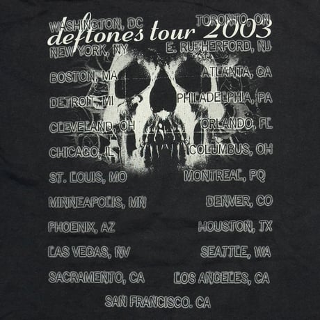 DEFTONES TOUR 2003 HANES XL 7427