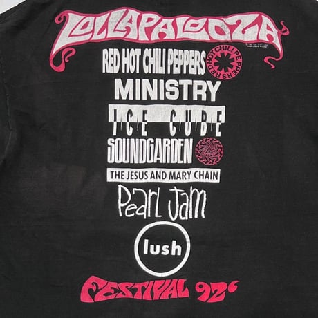 LOLLAPALOOZA 1992 FESTIVAL BLACK ANVIL XL 0637