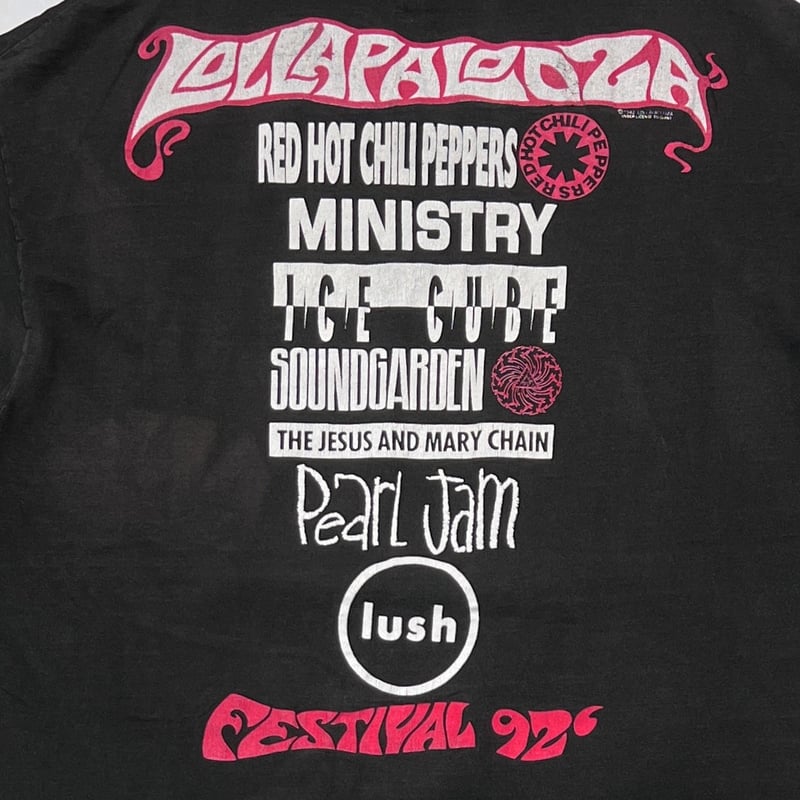 LOLLAPALOOZA 1992 FESTIVAL BLACK ANVIL XL 0637