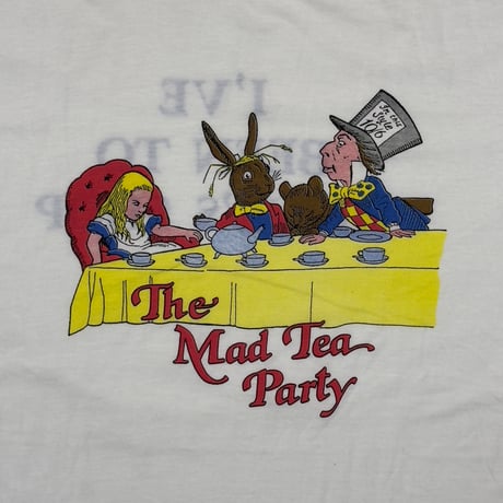 ALICE IN WONDERLAND THE MAD TEA PARTY WHITE XL 4921
