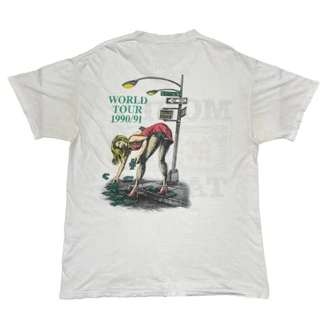 AC/DC 1990 MONEY TALKS WORLD TOUR 1990/91 WHITE FITS XL 0612