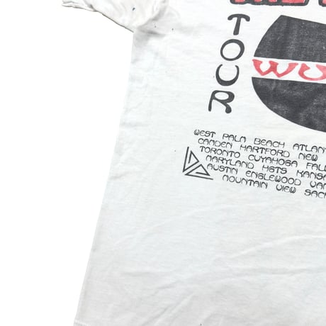 RAGE AGAINST THE MACHINE x WU-TANG CLAN 1997 TOUR WHITE FRUIT OF THE LOOM XL 8370