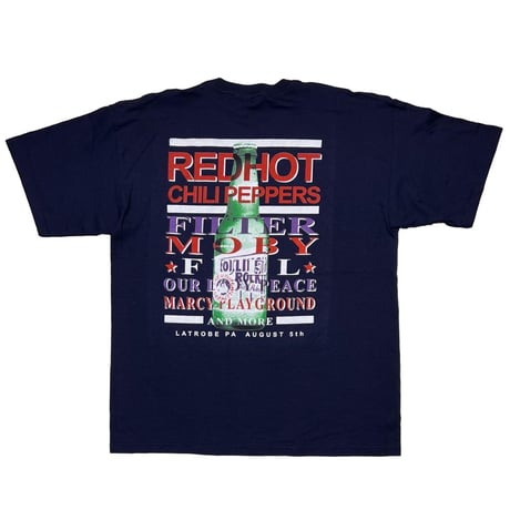 RED HOT CHILI PEPPERS ROLLING ROCK TOWN FAIR NAVY GILDAN XL 0216
