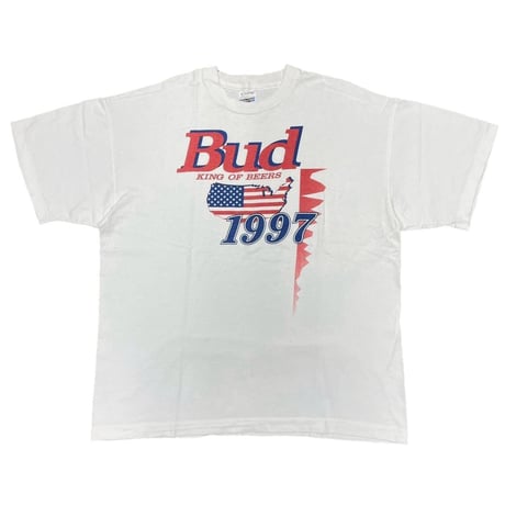 Budweiser 1997 STARS AND STRIPES WHITE  SCREEN STARS XL 2692