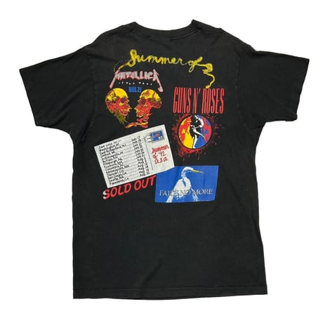 GUNS N' ROSES METALLICA FAITH NO MORE BOOTLEG SCREEN STARS XL 5599