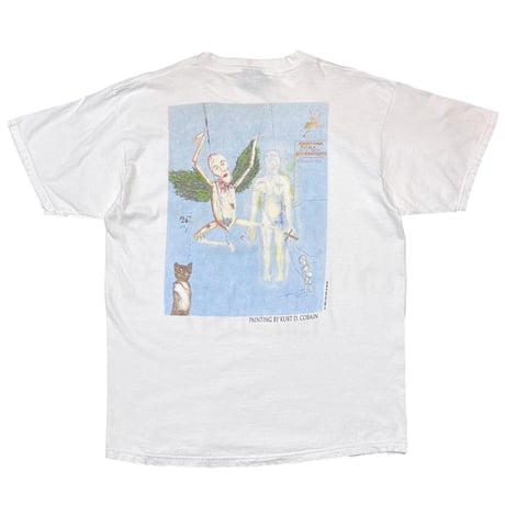 NIRVANA KURT COBAIN MEMORIAL ADULT WHITE GIANT by TULTEX XL 8160