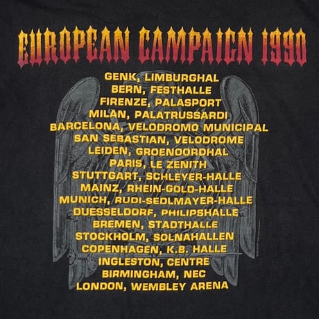 SLAYER 1994 EUROPEAN CAMPAIGN 1990 EURO FITS XL 8174