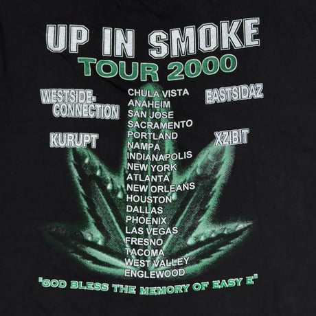 UP IN SMOKE TOUR 2000 DR.DRE SNOOP DOGG EMINEM ICE CUBE WARREN G. FITS XXL 7794