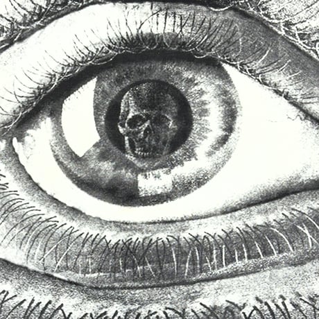 M.C.ESCHER EYE SKULL OVP ANODAZIA XL 2471