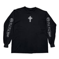 OZZY OSBOURNE 1995 CROSS EMBROIDERY LS BLACK FITS XL 0426