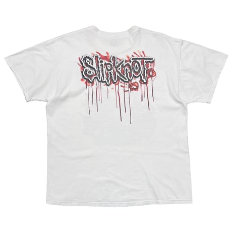 Slipknot 2002 MEMBER DOUBLESIDE WHITE FRUIT OF THE LOOM XL 2687