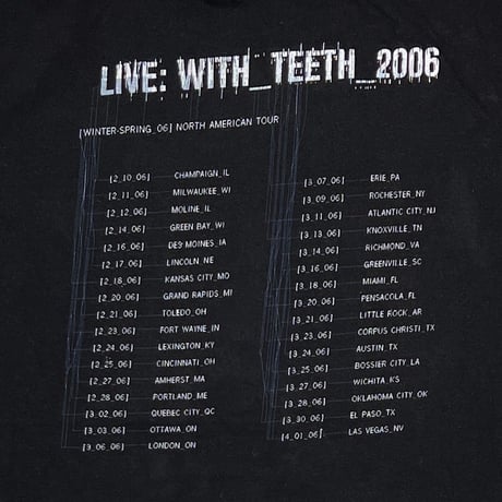 NINE INCH NAILS LIVE WITH TEETH BOX LOGO 2006 LARGE 1547