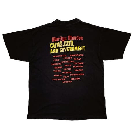 MARILYN MANSON GUNS GOD AND GOVERNMENT TEE BG LARGE 8792