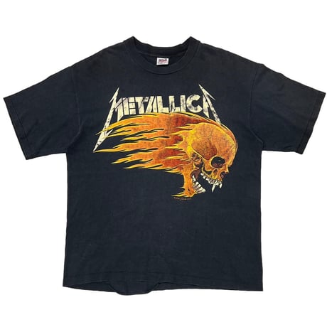 METALLICA PUSHEAD SIDE FLAME SKULL anvil XL 4997