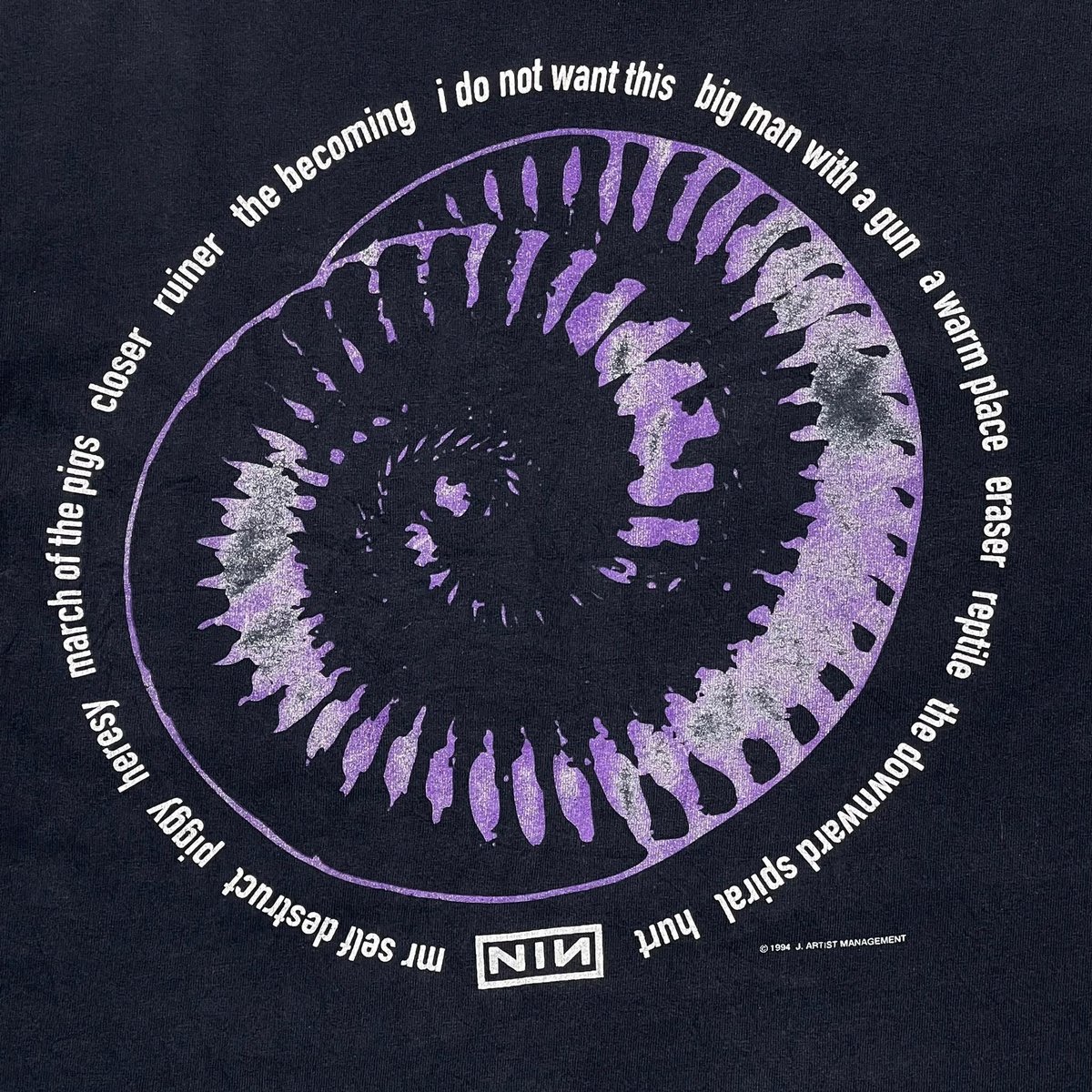NINE INCH NAILS NIN BOX LOGO AMMONITE ALL SPORT