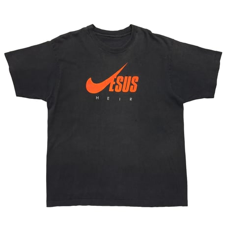 OLD & VINTAGE JESUS HIER NIKE SWOOSH PARODY FITS XL 8319