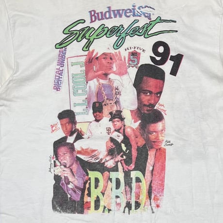 Budweiser Superfest 1991 WHITE HANES XL 9336