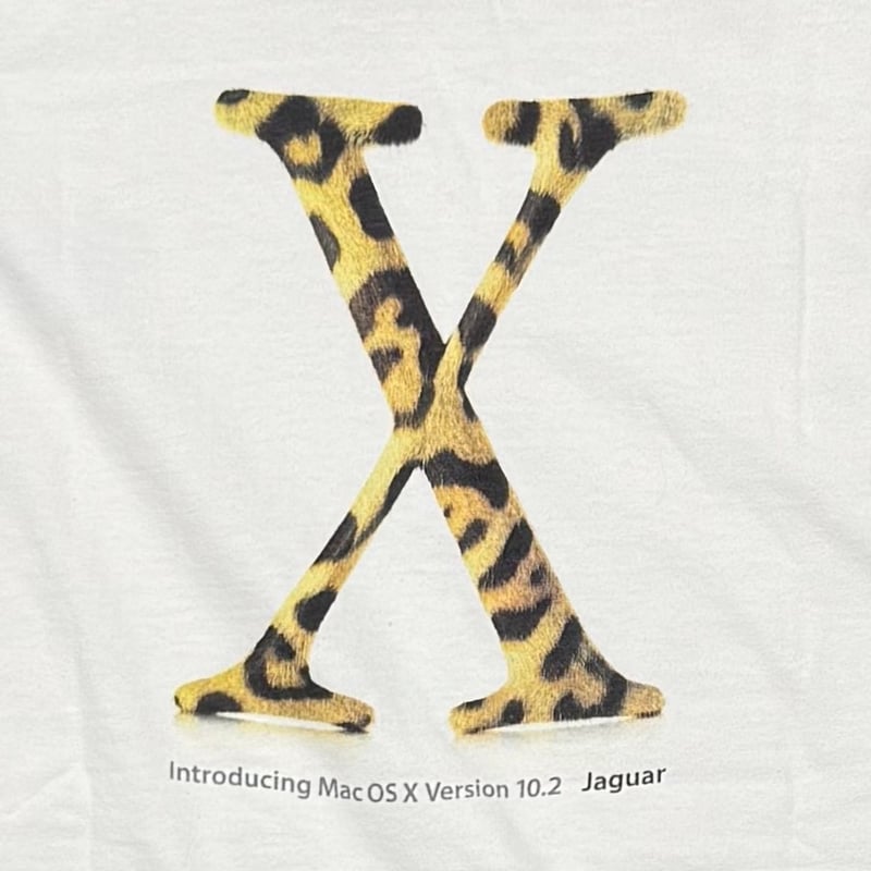 Apple Mac OS X Version 10.2 Jaguar WHITE Hanes