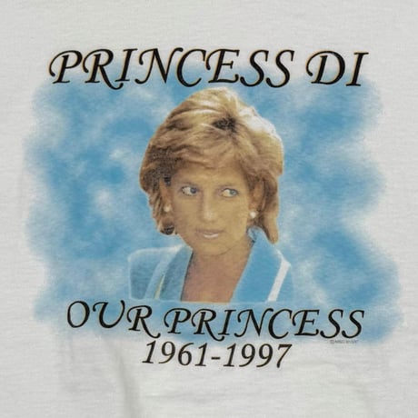 PRINCESS DIANA 1961-1997 OUR PRINCESS WHITE FRUIT OF THE LOOM LARGE 3528