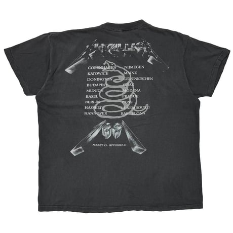 METALLICA 1991 4 FACE TOUR FITS XL 8796