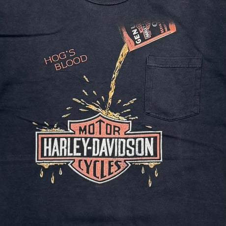 HARLEY DAVIDSON 2005 HOG'S BLOOD POCKET TEE FITS XL 5561