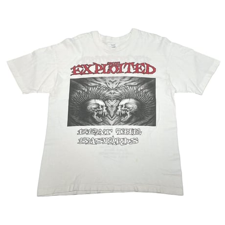 THE EXPLOITED BEAT THE BASTARDS EUROPE TOUR 1996 WHITE SCREEN STARS LARGE 5206