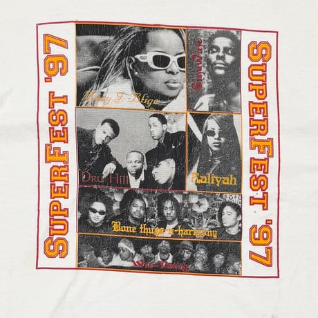 Budweiser SUPER FEST '97 MUSIC FESTIVAL BOOTLEG WHITE XL 9477